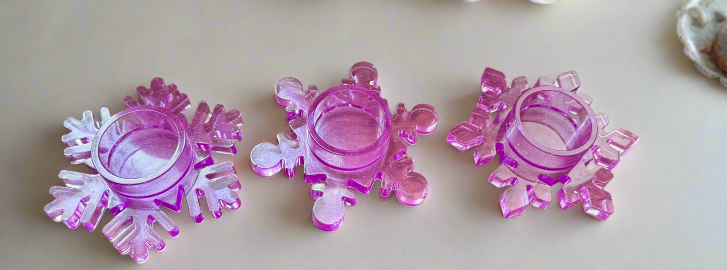 Snow Flake Tea Light Holders