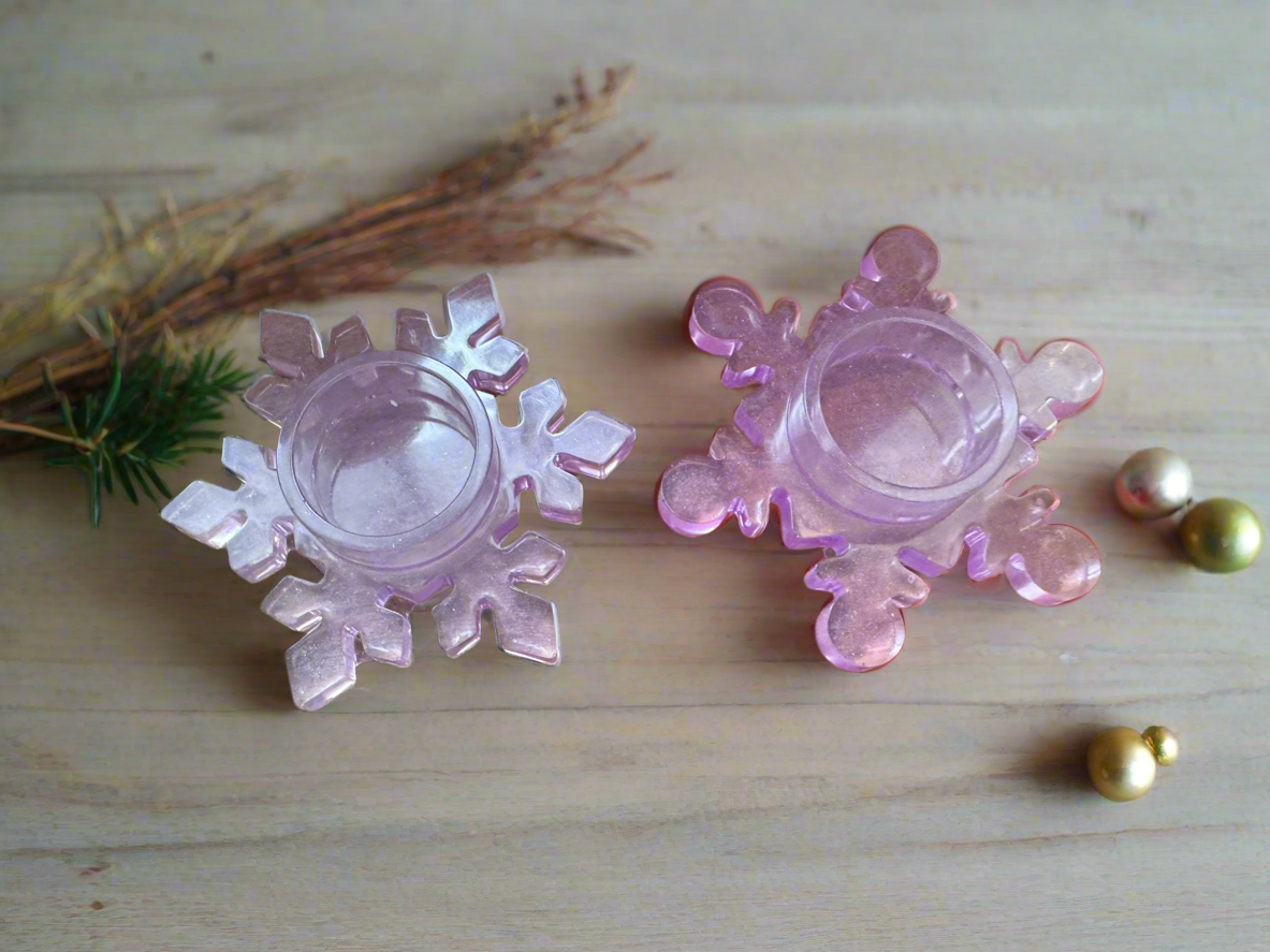 Snow Flake Tea Light Holders
