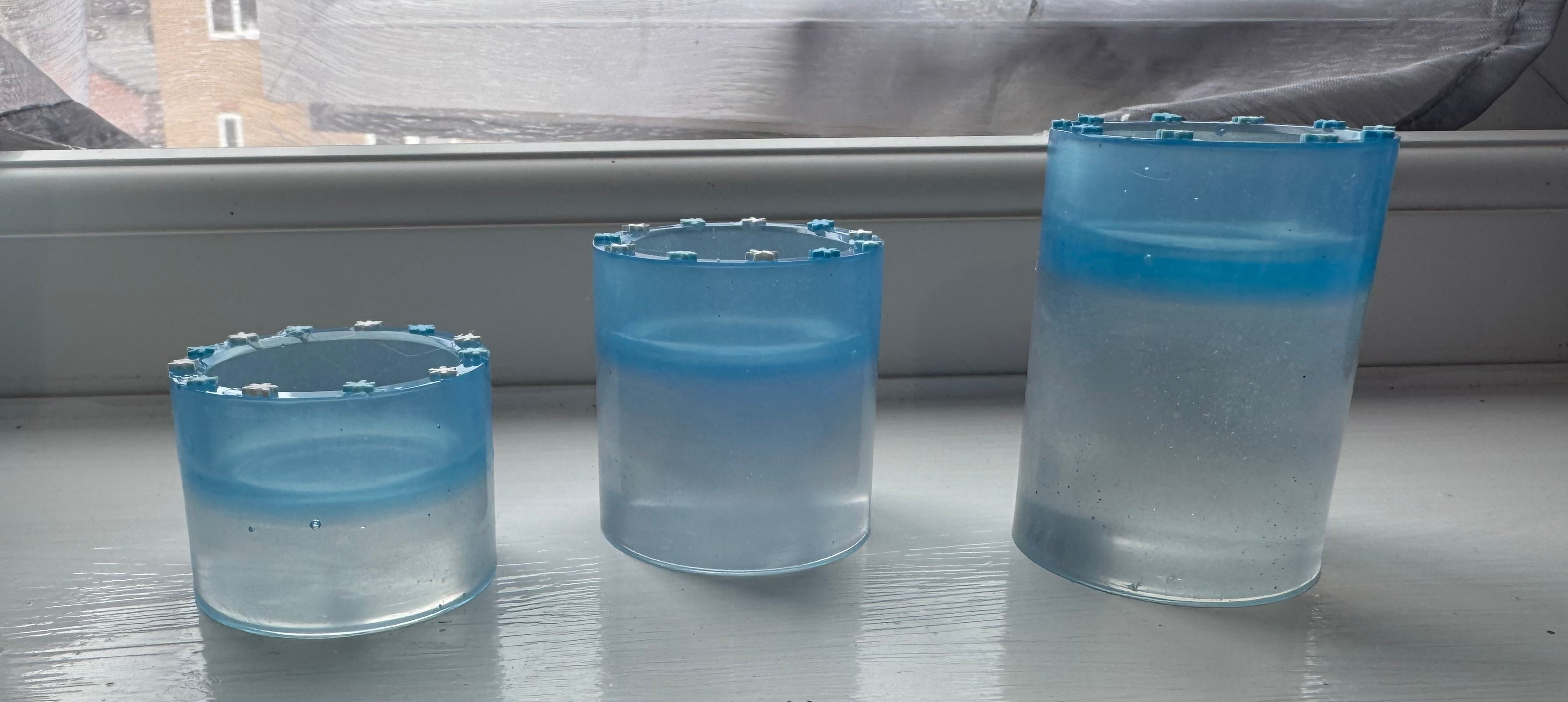 Set of 3 Neon Tea Light Holders